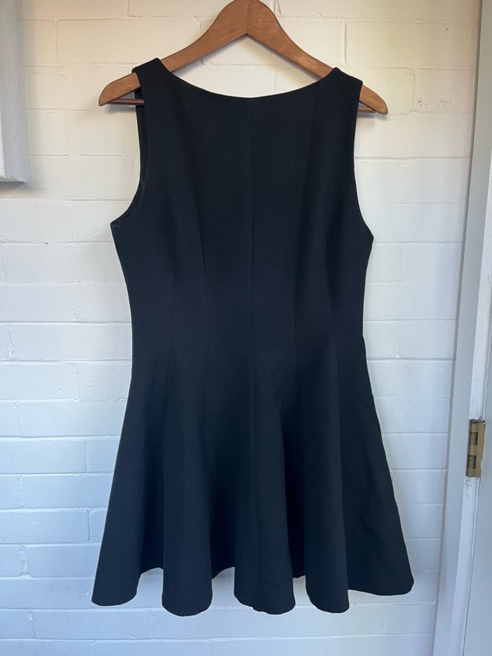 Aritzia Babaton Black Fit-and-Flare Dress